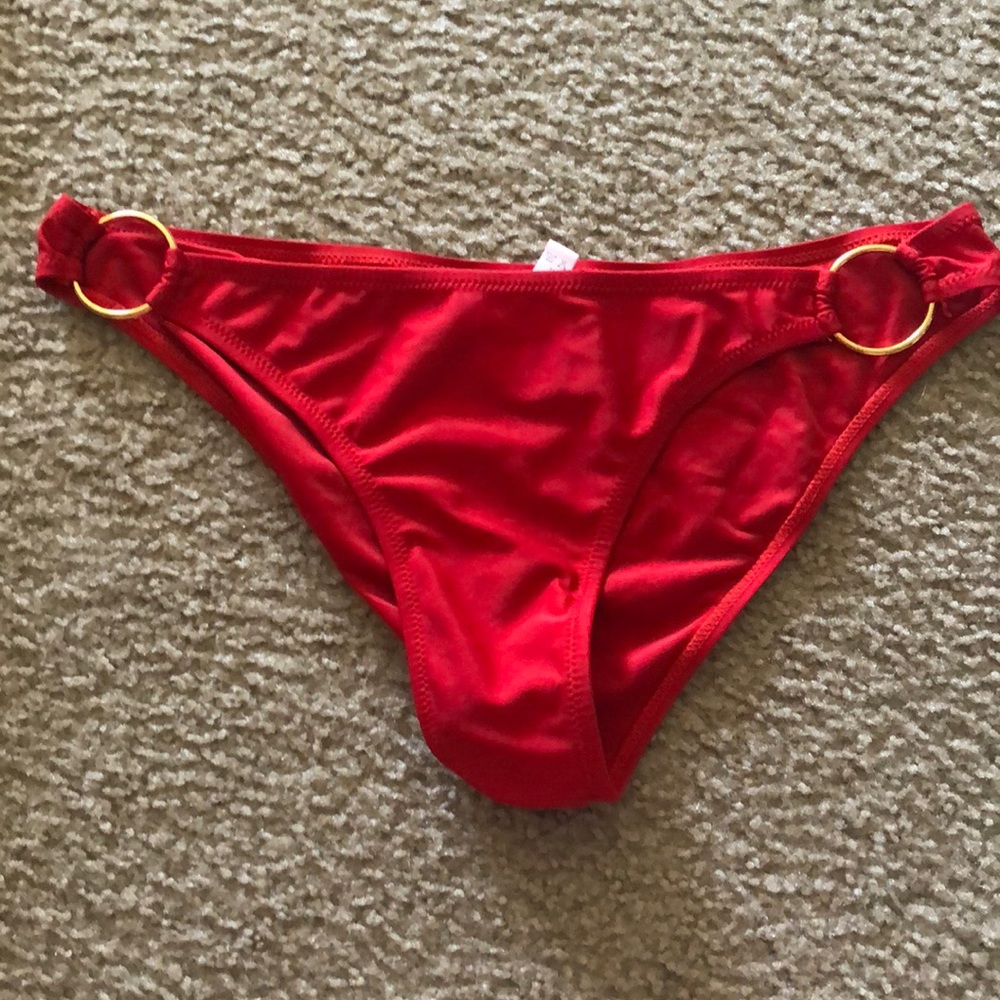 Red bikini bottom